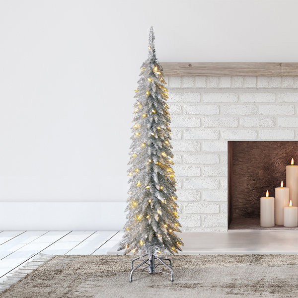 Polygroup Trading Ltd Home Heritage 5 Ft Slim Tinsel Artificial Prelit